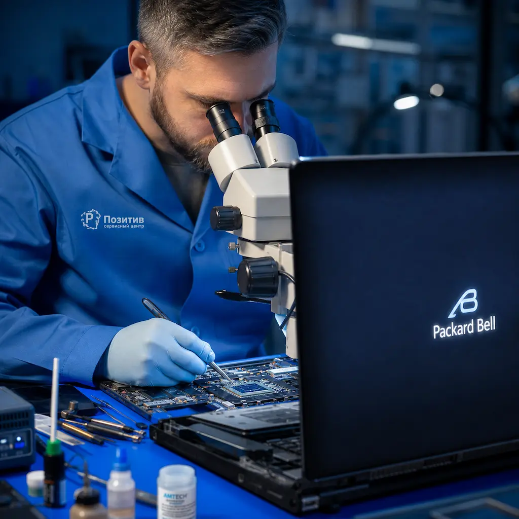 Замена видеокарты ноутбука Packard Bell в Мурманске