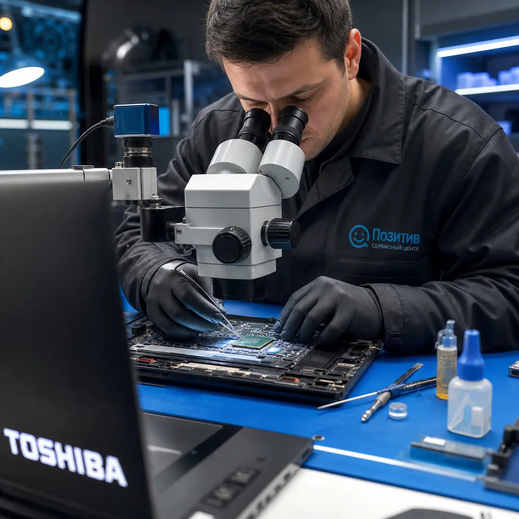 Замена видеокарты ноутбука Toshiba в Мурманске