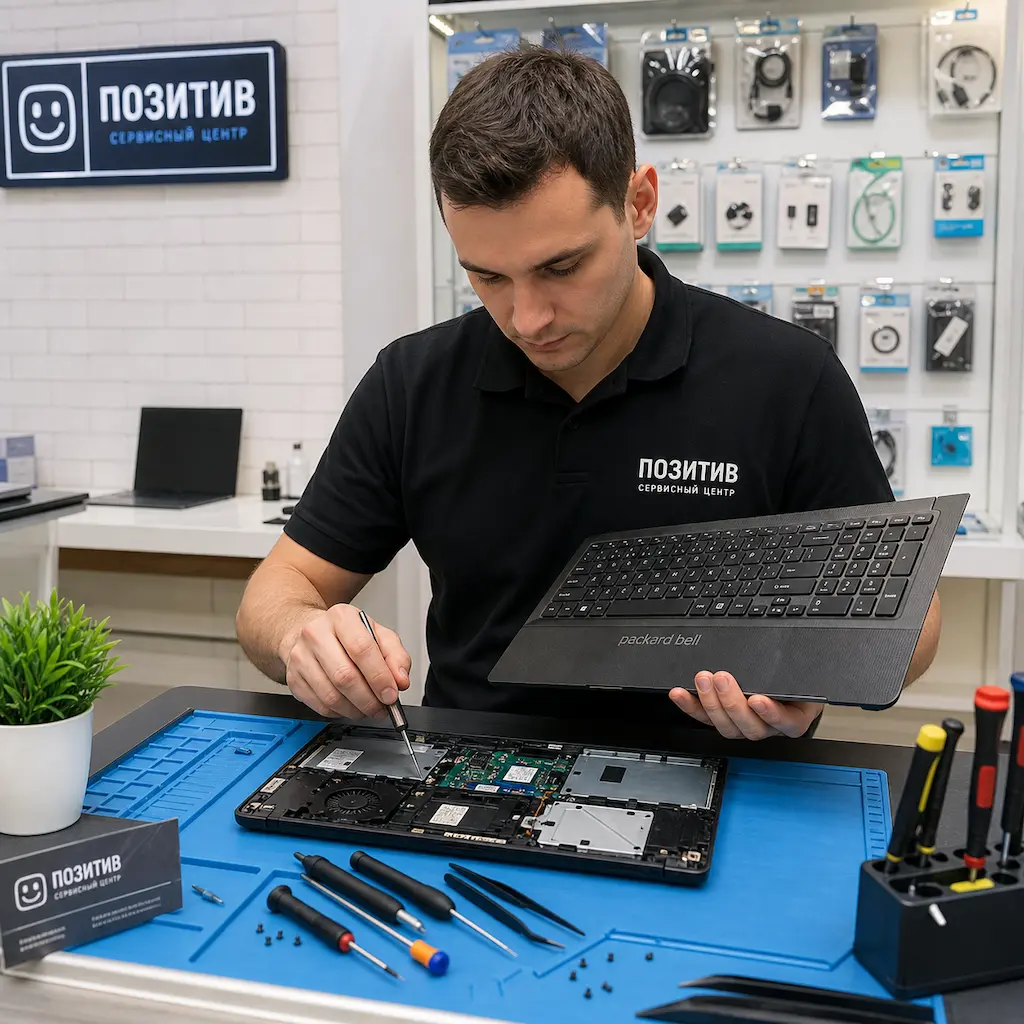 заменить клавиатуру на ноутбуке Packard Bell в Мурманске