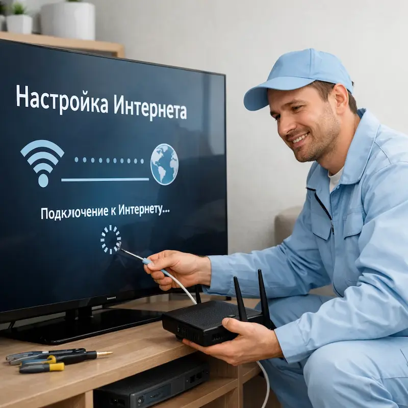 Настройка интернета на ТВ в Мурманске