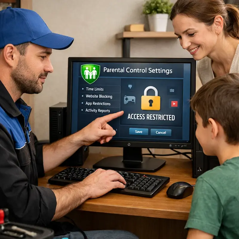 Родительский контроль на компьютере и ноутбуке в Мурманске