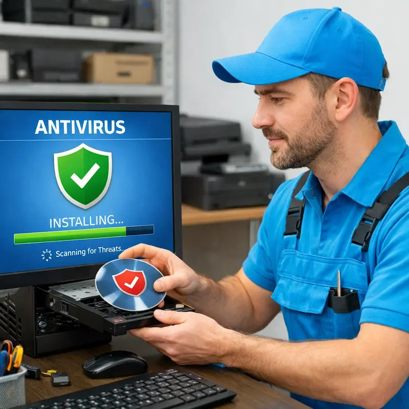 Установка антивируса в Мурманске на дому