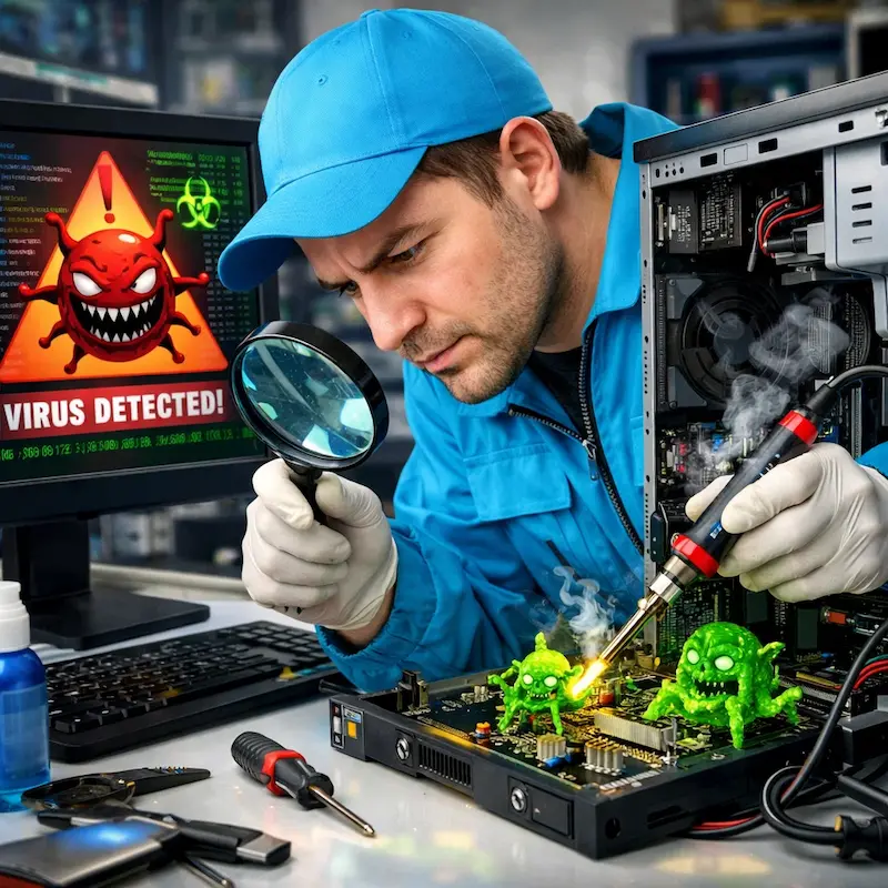 Вылечить компьютерный вирус в Мурманске