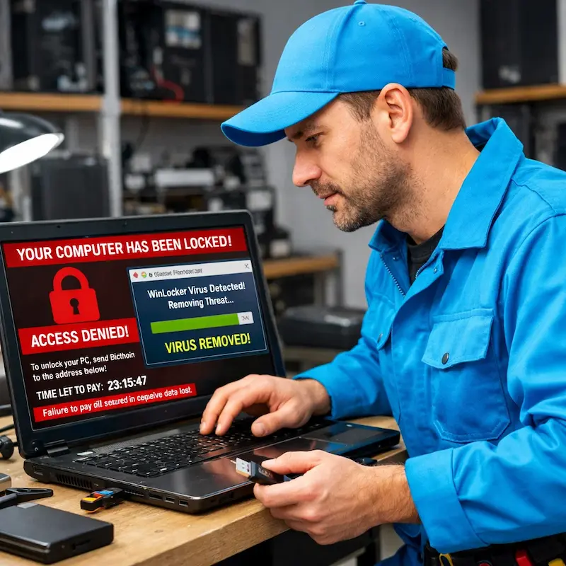 Поможем разблокировать компьютер и ноутбук в Мурманске